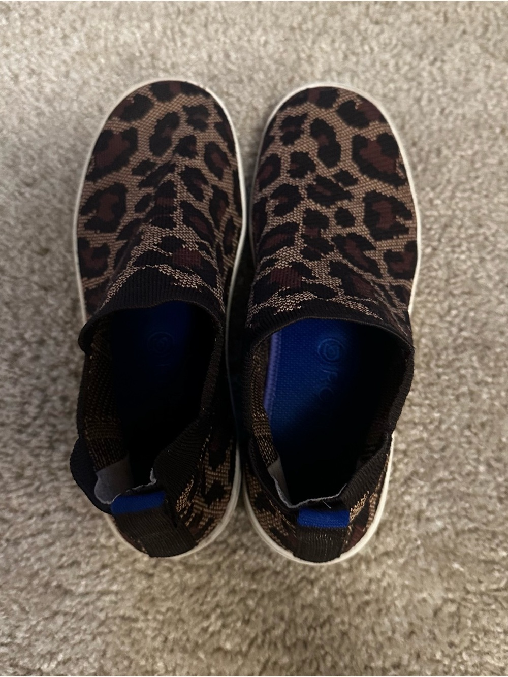Rothy's Women’s 8 The Chelsea Leopard Wildcat Knit Hi Top Sneaker Boot Shoes - Picture 4 of 9
